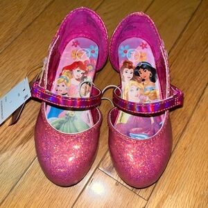 Disney Princess Toddler Girls Pink/Purple Giltter Dress Pumps Shoes Sz 7
